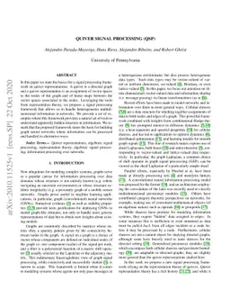 Quiver Signal Processing (QSP)