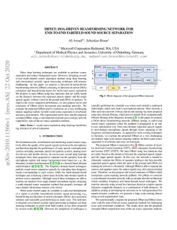 DBNET: DOA-driven beamforming network for end-to-end farfield sound
  source separation