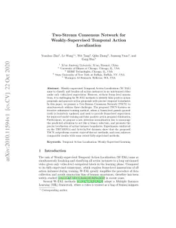 Two-Stream Consensus Network for Weakly-Supervised Temporal Action
  Localization