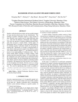 Backdoor Attack against Speaker Verification