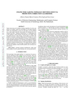 Online Time-Varying Topology Identification via Prediction-Correction
  Algorithms