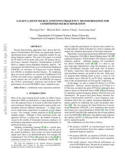 LaSAFT: Latent Source Attentive Frequency Transformation for Conditioned
  Source Separation