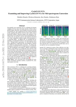 CycleGAN-VC3: Examining and Improving CycleGAN-VCs for Mel-spectrogram
  Conversion