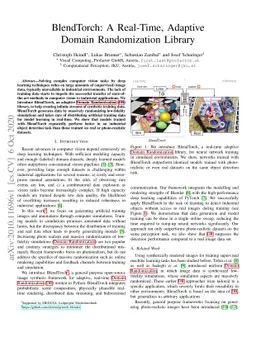 BlendTorch: A Real-Time, Adaptive Domain Randomization Library