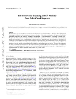 Self-Supervised Learning of Part Mobility from Point Cloud Sequence