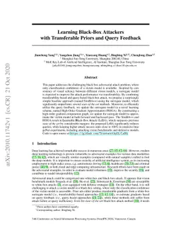 Learning Black-Box Attackers with Transferable Priors and Query Feedback