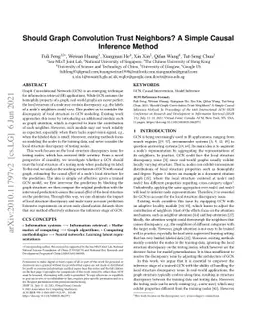 Should Graph Convolution Trust Neighbors? A Simple Causal Inference
  Method