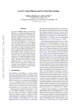 ConVEx: Data-Efficient and Few-Shot Slot Labeling