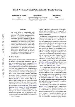 STAR: A Schema-Guided Dialog Dataset for Transfer Learning