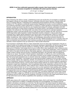 AEGIS: A real-time multimodal augmented reality computer vision based
  system to assist facial expression recognition for individuals with autism
  spectrum disorder