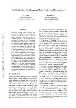 The Turking Test: Can Language Models Understand Instructions?