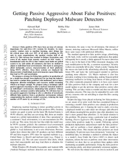 Getting Passive Aggressive About False Positives: Patching Deployed
  Malware Detectors