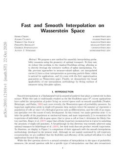 Fast and Smooth Interpolation on Wasserstein Space