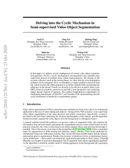 Delving into the Cyclic Mechanism in Semi-supervised Video Object
  Segmentation