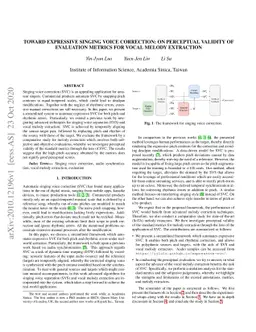 Toward Expressive Singing Voice Correction: On Perceptual Validity of
  Evaluation Metrics for Vocal Melody Extraction