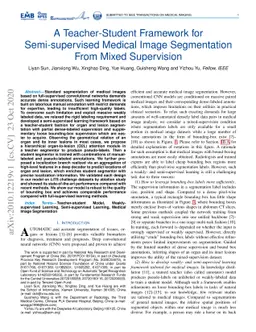 A Teacher-Student Framework for Semi-supervised Medical Image
  Segmentation From Mixed Supervision