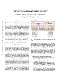 ST-BERT: Cross-modal Language Model Pre-training For End-to-end Spoken
  Language Understanding