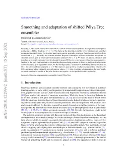 Smoothing and adaptation of shifted Pólya Tree ensembles