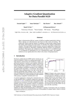 Adaptive Gradient Quantization for Data-Parallel SGD