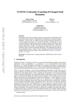 CLOUD: Contrastive Learning of Unsupervised Dynamics