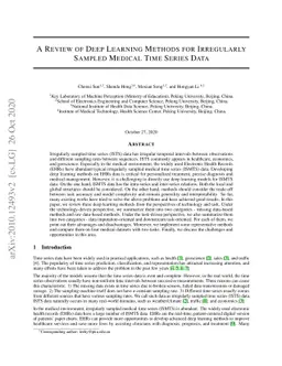 A Review of Deep Learning Methods for Irregularly Sampled Medical Time
  Series Data