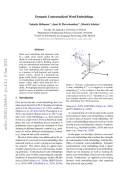 Dynamic Contextualized Word Embeddings