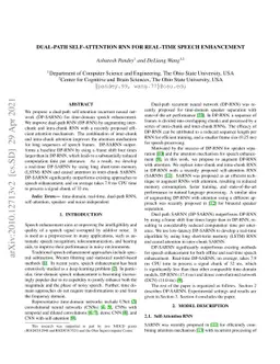 Dual-path Self-Attention RNN for Real-Time Speech Enhancement