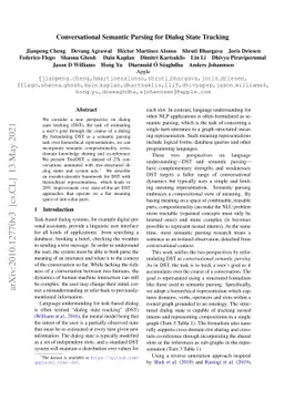 Conversational Semantic Parsing for Dialog State Tracking