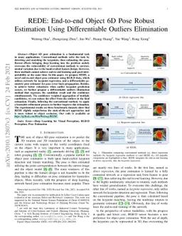 REDE: End-to-end Object 6D Pose Robust Estimation Using Differentiable
  Outliers Elimination