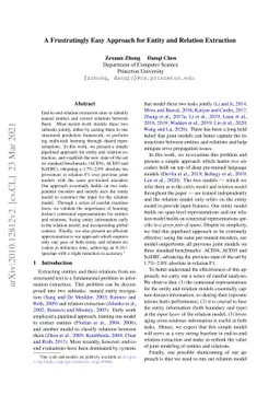 A Frustratingly Easy Approach for Entity and Relation Extraction