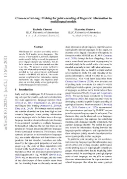 Cross-neutralising: Probing for joint encoding of linguistic information
  in multilingual models