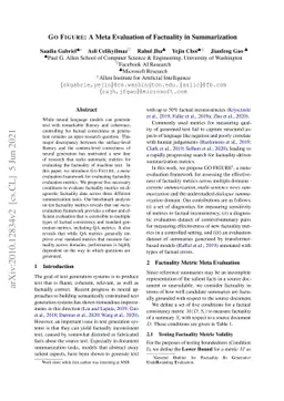 GO FIGURE: A Meta Evaluation of Factuality in Summarization