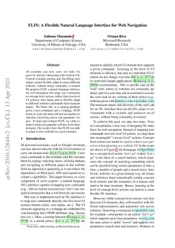 FLIN: A Flexible Natural Language Interface for Web Navigation