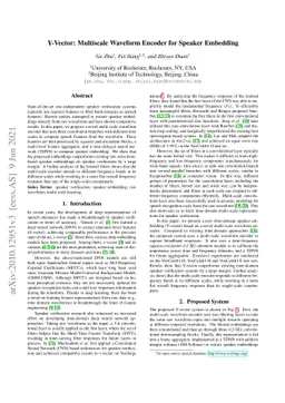 Y-Vector: Multiscale Waveform Encoder for Speaker Embedding