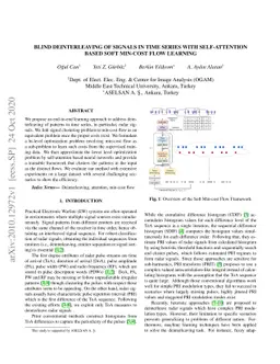 Blind Deinterleaving of Signals in Time Series with Self-attention Based
  Soft Min-cost Flow Learning