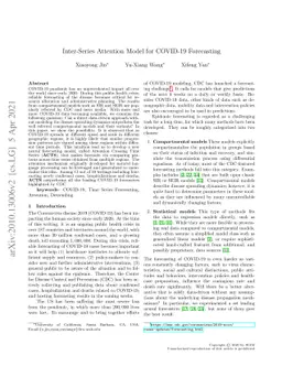 Inter-Series Attention Model for COVID-19 Forecasting