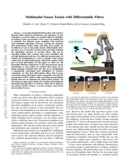 Multimodal Sensor Fusion with Differentiable Filters