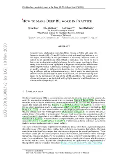 How to Make Deep RL Work in Practice