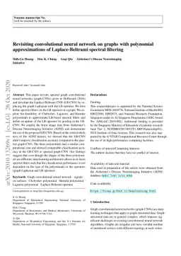 Revisiting convolutional neural network on graphs with polynomial
  approximations of Laplace-Beltrami spectral filtering