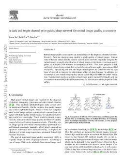 A Dark and Bright Channel Prior Guided Deep Network for Retinal Image
  Quality Assessment