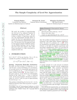 The sample complexity of level set approximation