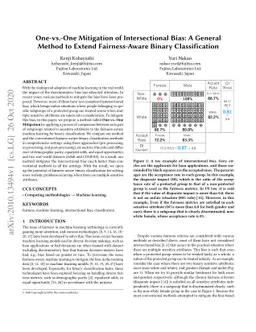 One-vs.-One Mitigation of Intersectional Bias: A General Method to Extend Fairness-Aware Binary Classification