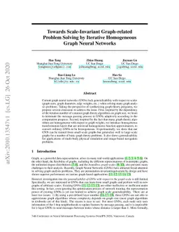 Towards Scale-Invariant Graph-related Problem Solving by Iterative
  Homogeneous Graph Neural Networks