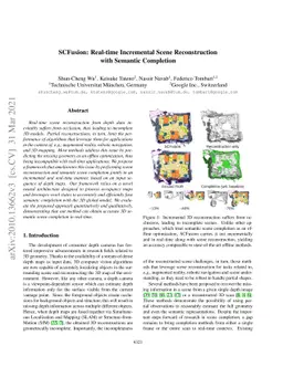 SCFusion: Real-time Incremental Scene Reconstruction with Semantic
  Completion