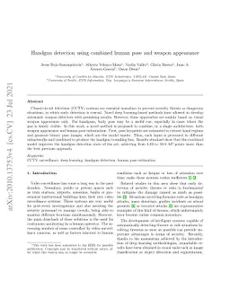 Handgun detection using combined human pose and weapon appearance