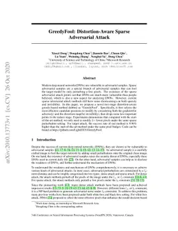 GreedyFool: Distortion-Aware Sparse Adversarial Attack