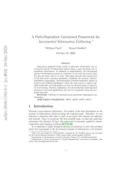 A Path-Dependent Variational Framework for Incremental Information
  Gathering
