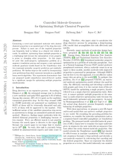 Controlled Molecule Generator for Optimizing Multiple Chemical
  Properties