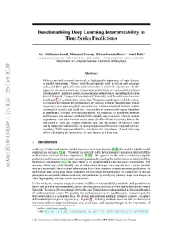 Benchmarking Deep Learning Interpretability in Time Series Predictions