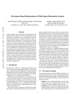 Provenance-Based Interpretation of Multi-Agent Information Analysis